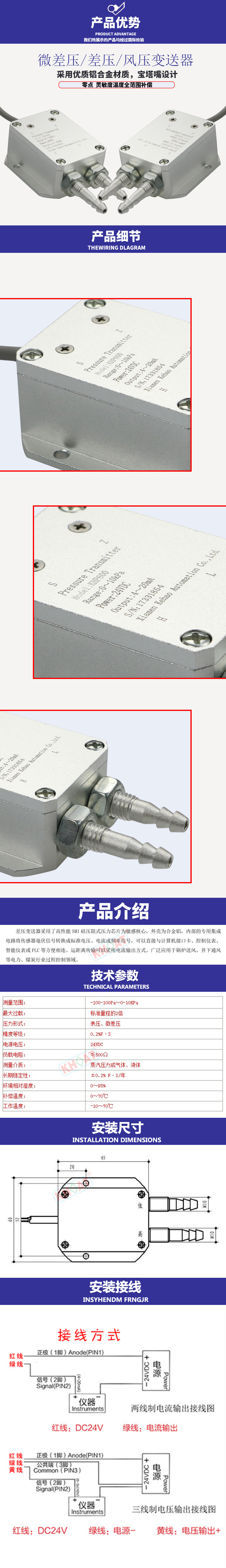 KHP600風(fēng)插壓變送器(qì)